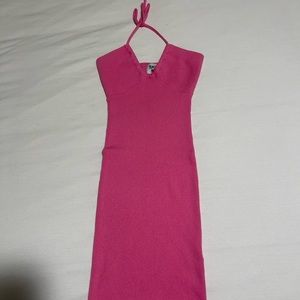 pink cotton dress